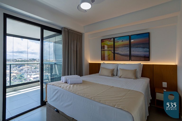 Apartment on the building with a rooftop pool