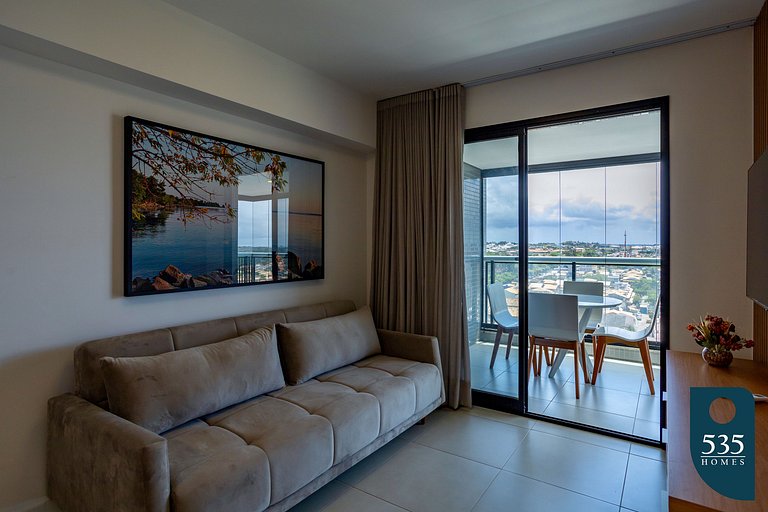 Apartment on the building with a rooftop pool