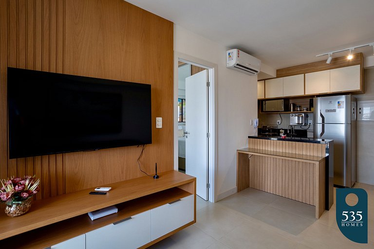 Apartment on the building with a rooftop pool