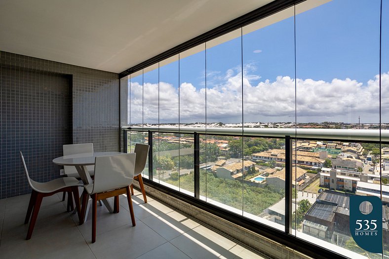 Apartment on the building with a rooftop pool