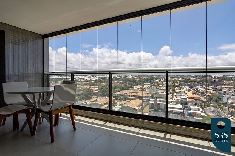 Apartment on the building with a rooftop pool