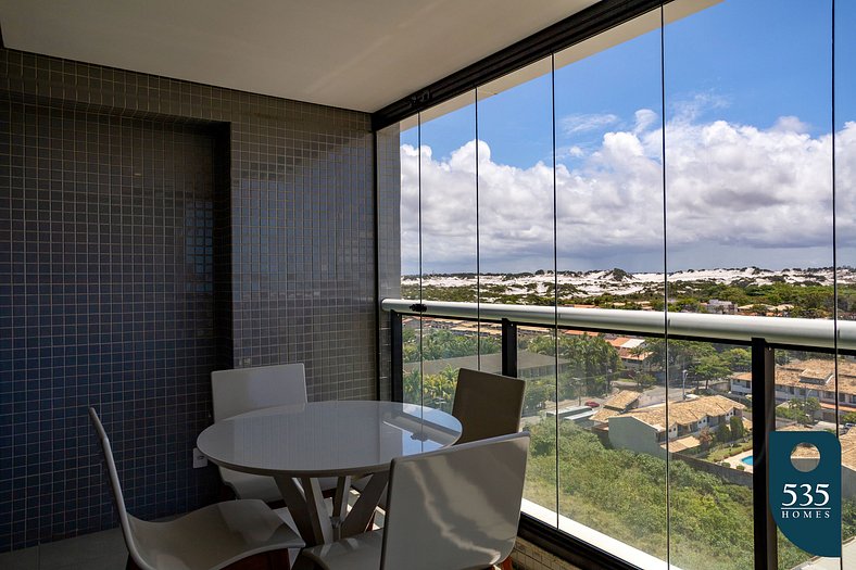 Apartment on the building with a rooftop pool