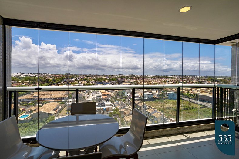 Apartment on the building with a rooftop pool