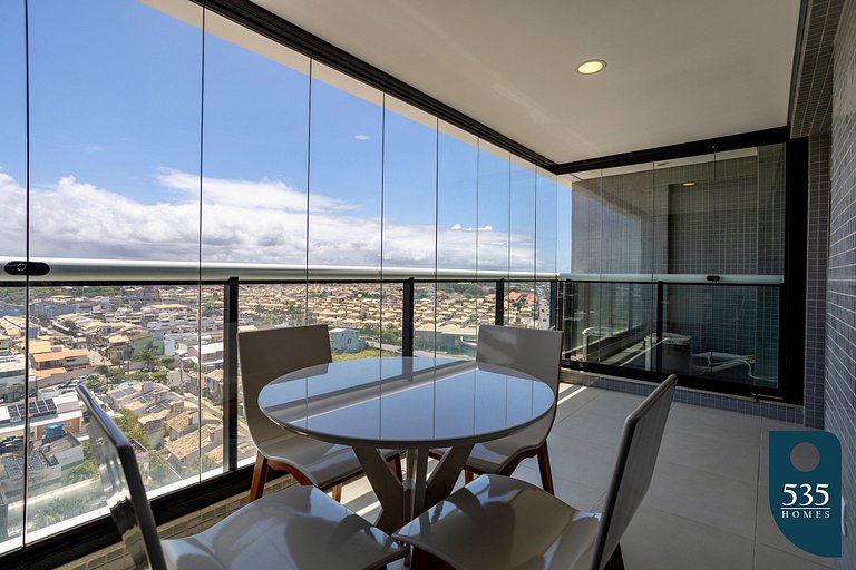 Apartment on the building with a rooftop pool