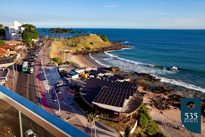 Dormitorio y Salón junto a la playa de Barra en Salvador