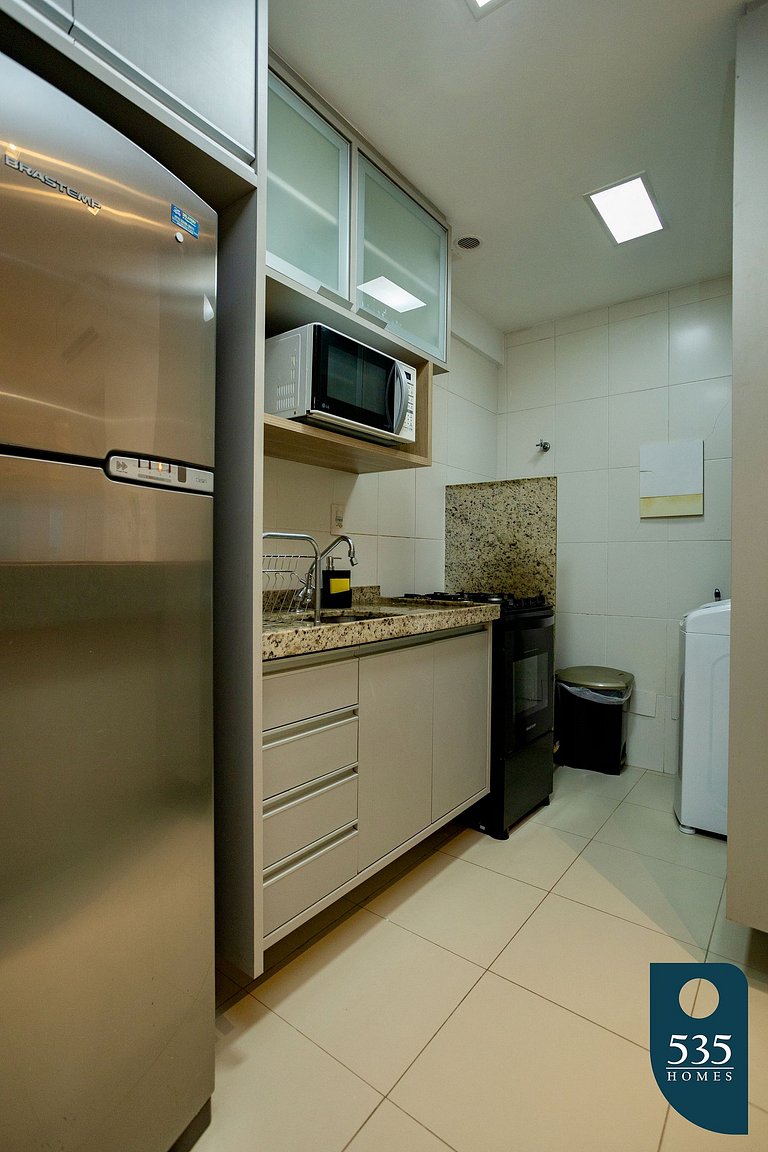 Lindo apartamento com varanda gourmet em Ondina