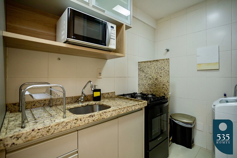 Lindo apartamento com varanda gourmet em Ondina