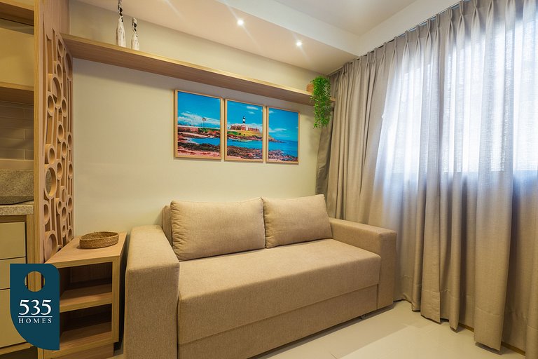 Modern apartment next to Ondina Beach