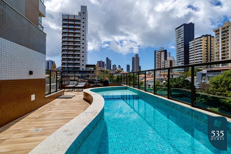 NOVO Apartamento em Prédio com Piscina e Fitness