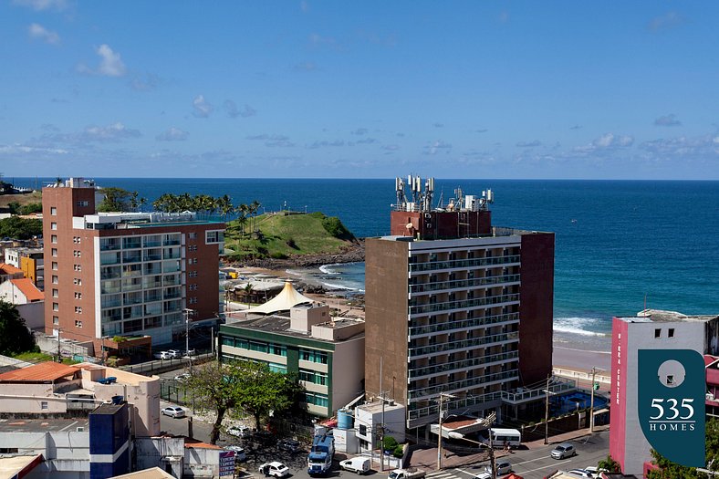 Sea view at Barra in Salvador Wi-fi 200 Mbps