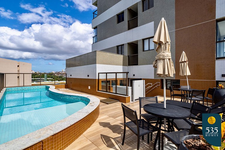 Studio in a Condo 500m from Shopping da Bahia