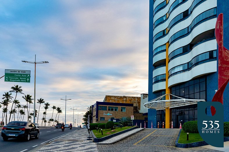 Vista al mar a 1,5 km del Centro de Convenções